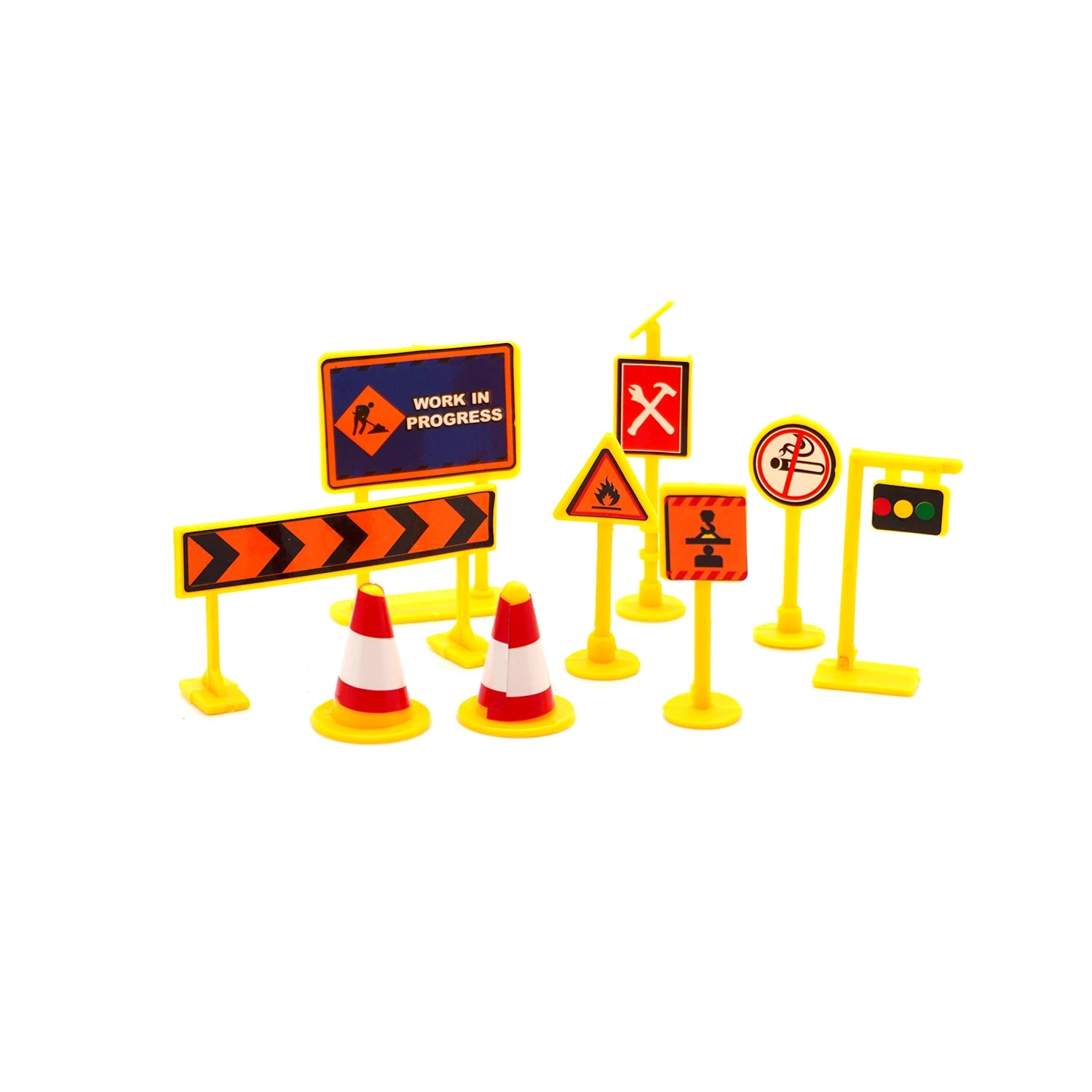Road Barrier Obstacle And Mini Traffic Cones