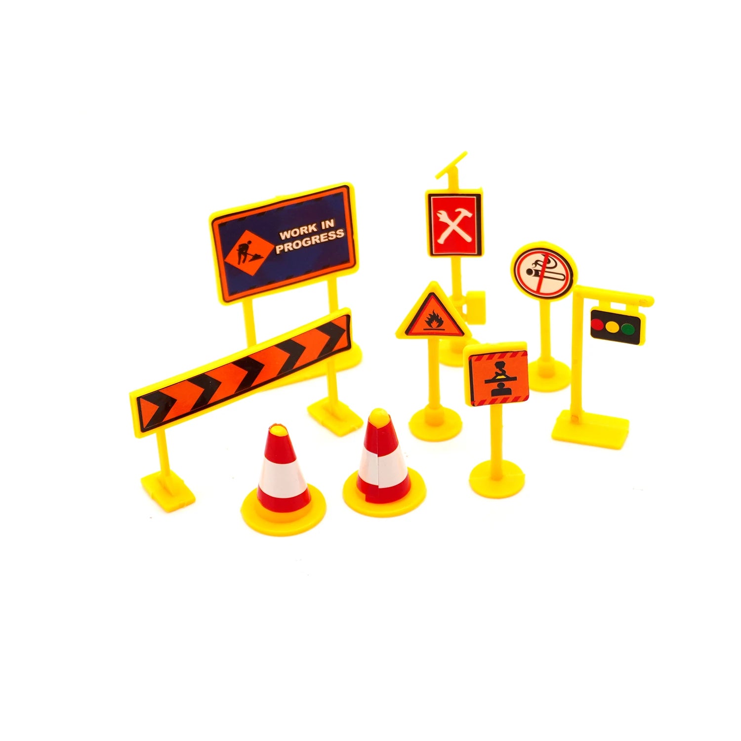 Road Barrier Obstacle And Mini Traffic Cones